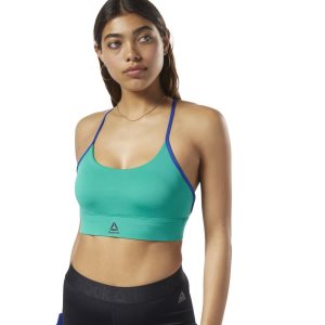 Reebok Workout Ready Low-Impact Padded Bh Damen - Türkis - DE 853-ECX